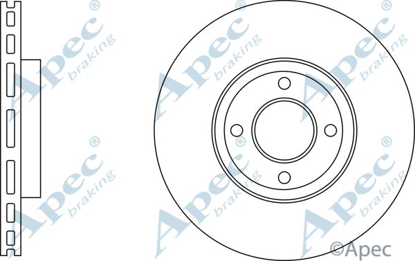 APEC BRAKING Bremžu diski DSK3118